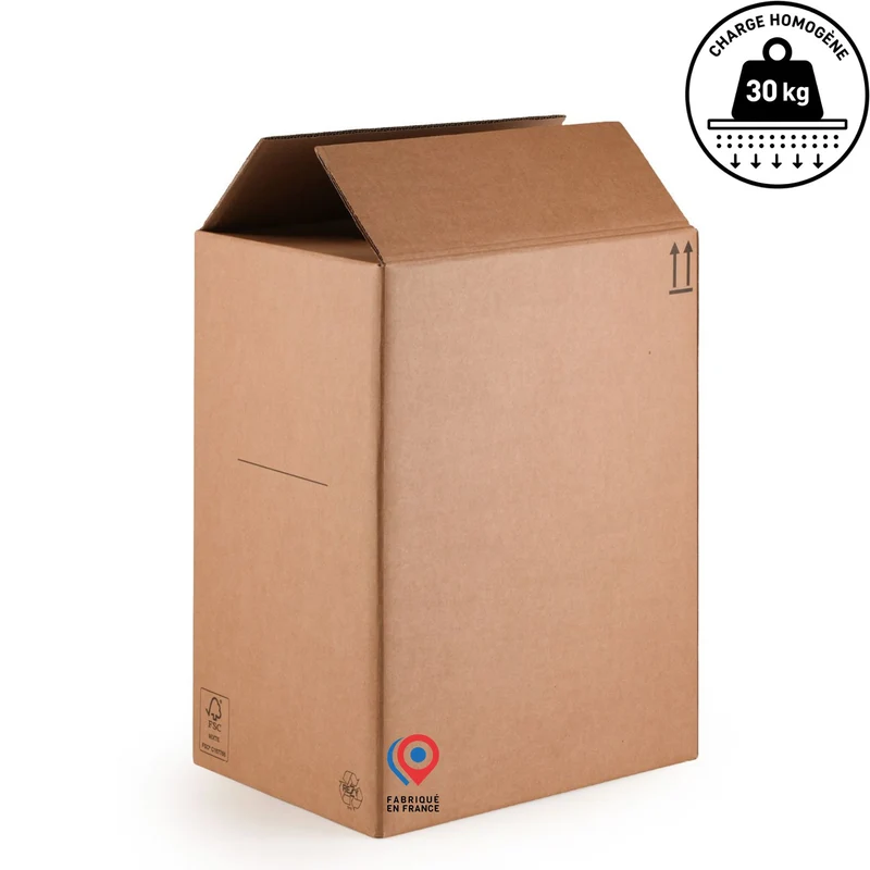 Carton déménagement à fond automatique double cannelure