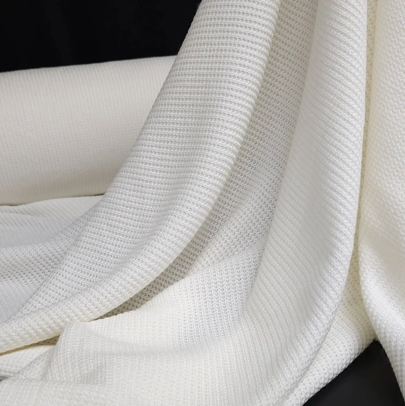 Tricot Honeycomb | Ivoire | 83 cm | FIN DE ROULEAU