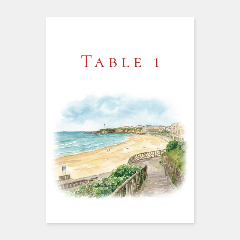 Marque table mariage au Pays Basque