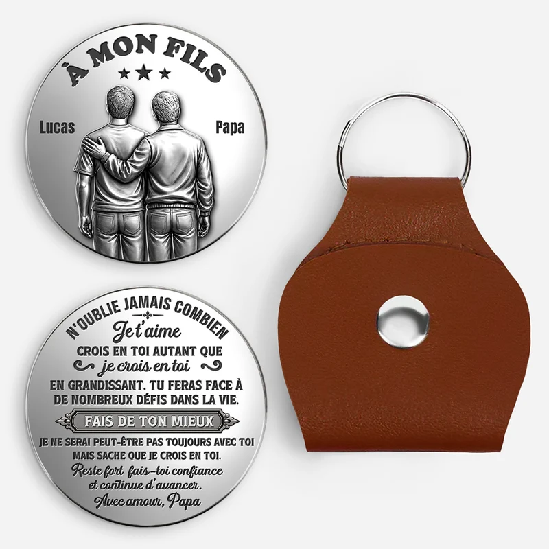 Combien Je T'aime - Petit Câlin De Poche Personnalisé Pour Fils Et Fille
